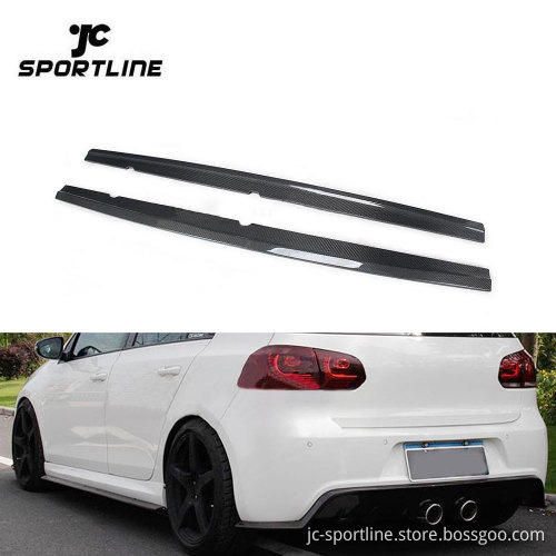 Carbon Fiber MK6 R20 Car Side Skirts for VW Golf 6 VI MK6 R20 Hatchback 2010-2013